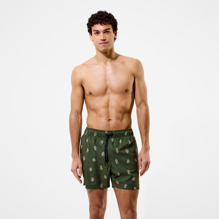 Men's Redondo Edge Printed Swim Shorts Green