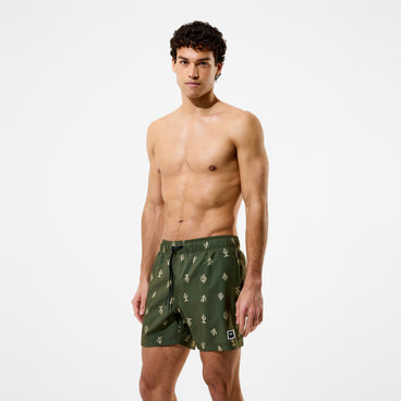 Men's Redondo Edge Printed Swim Shorts Green