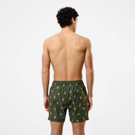 Men's Redondo Edge Printed Swim Shorts Green