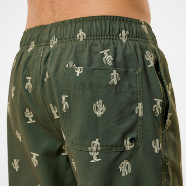 Men's Redondo Edge Printed Swim Shorts Green