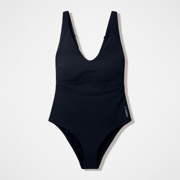 Women's Sculpture Butterfly Back Cheeky Swimsuit Black