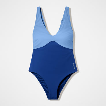 Women's Sculpture Butterfly Back Cheeky Swimsuit Blue