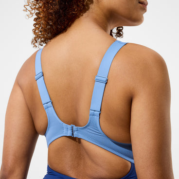 Women's Sculpture Butterfly Back Cheeky Swimsuit Blue