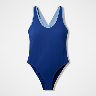 Women's Sculpture Boom Back Cheeky Swimsuit Blue