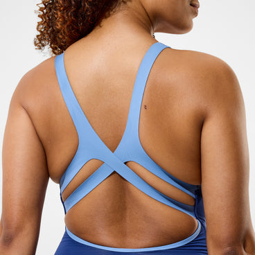 Women's Sculpture Boom Back Cheeky Swimsuit Blue