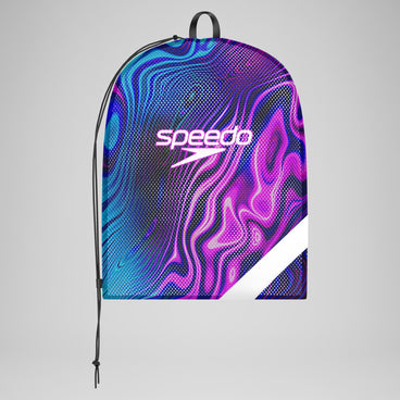 Printed XL Team Mesh Bag Purple/Blue