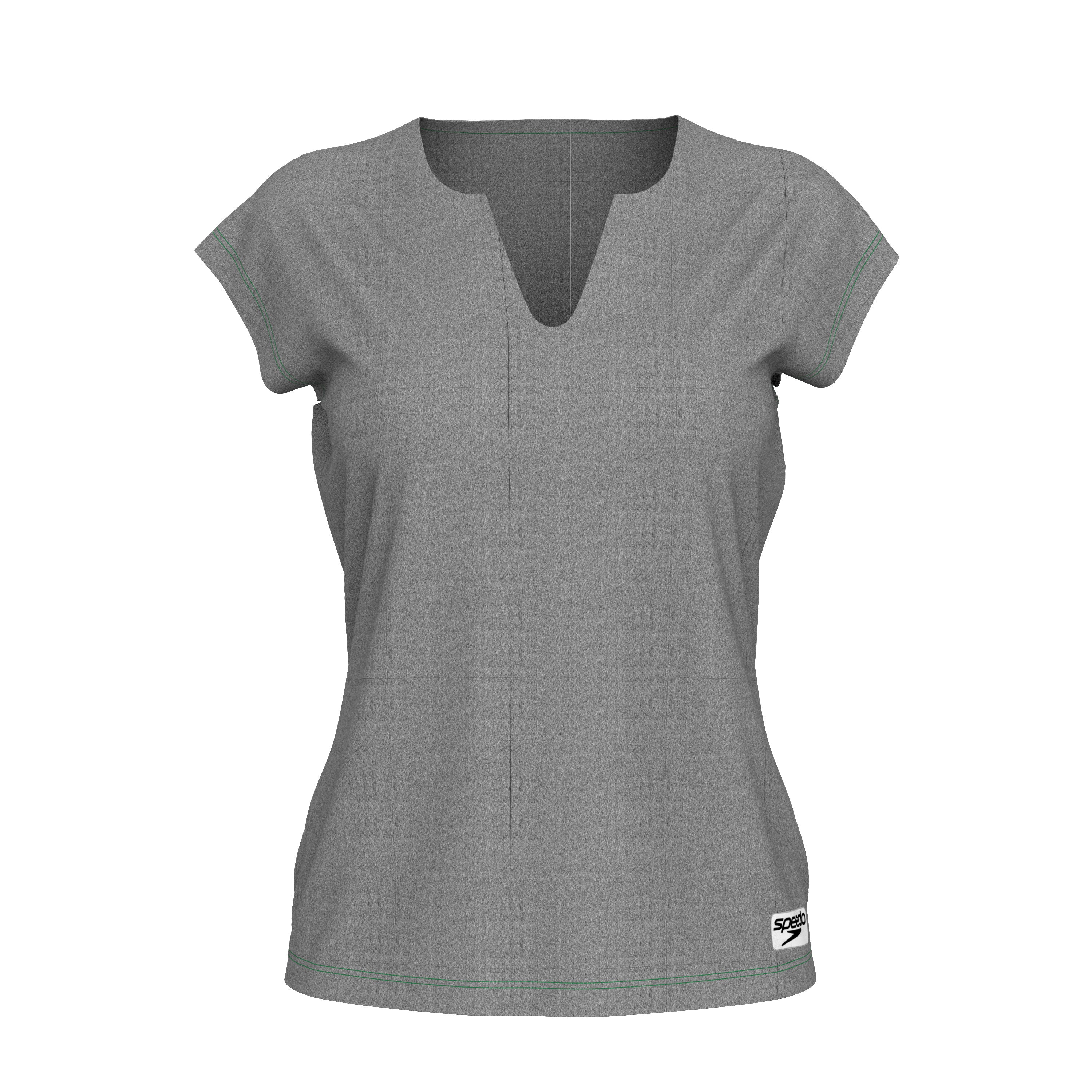 Women's Short Sleeve Crew Neck Gray | Speedo