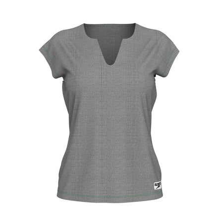 Women's Short Sleeve Crew Neck Gray