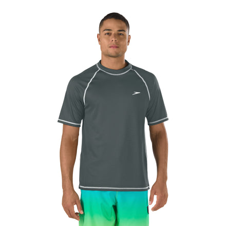 Easy Short Sleeve Swim Rashguard Gray