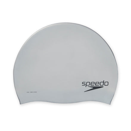 Adult Solid Silicone Cap Silver