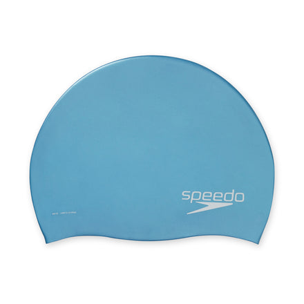 Adult Solid Silicone Cap Light Blue