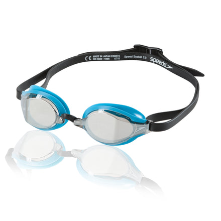 Adult Fastskin Speed Socket 2.0 Mirrored Goggles Black/Blue